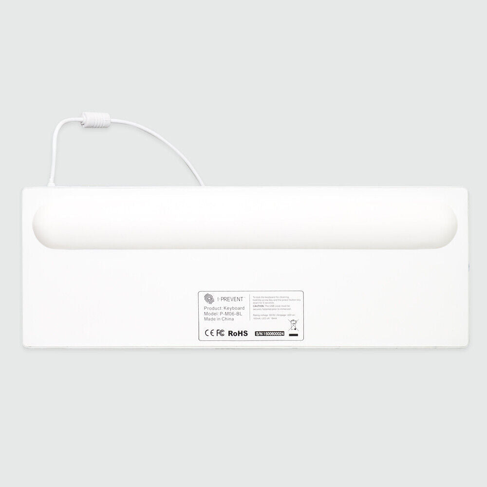 Washable Waterproof Keyboard Full Size UK Layout Medical Grade Silicone Disinfec