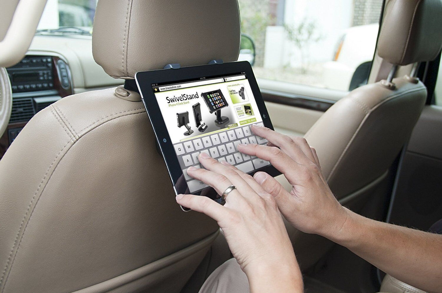 Bracketron Twist 360 Universal iPad Tab Note 7 to 10 Inch Tablet Holder Car