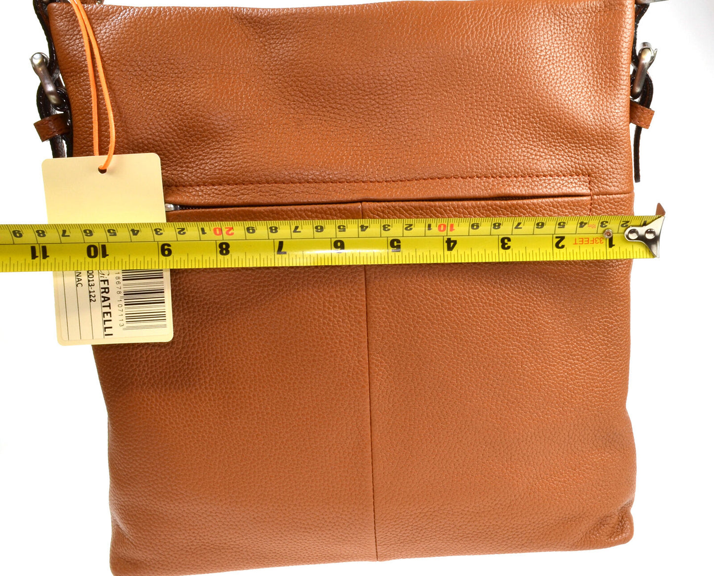 Shoulder Cross Body Hand Bag Genuine Leather Adjustable Straps Zipped Large