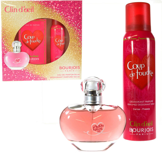 Bourjois Coup de Foudre Love at First Sight Deodorant 150ml EDP 50ml  Gift Set