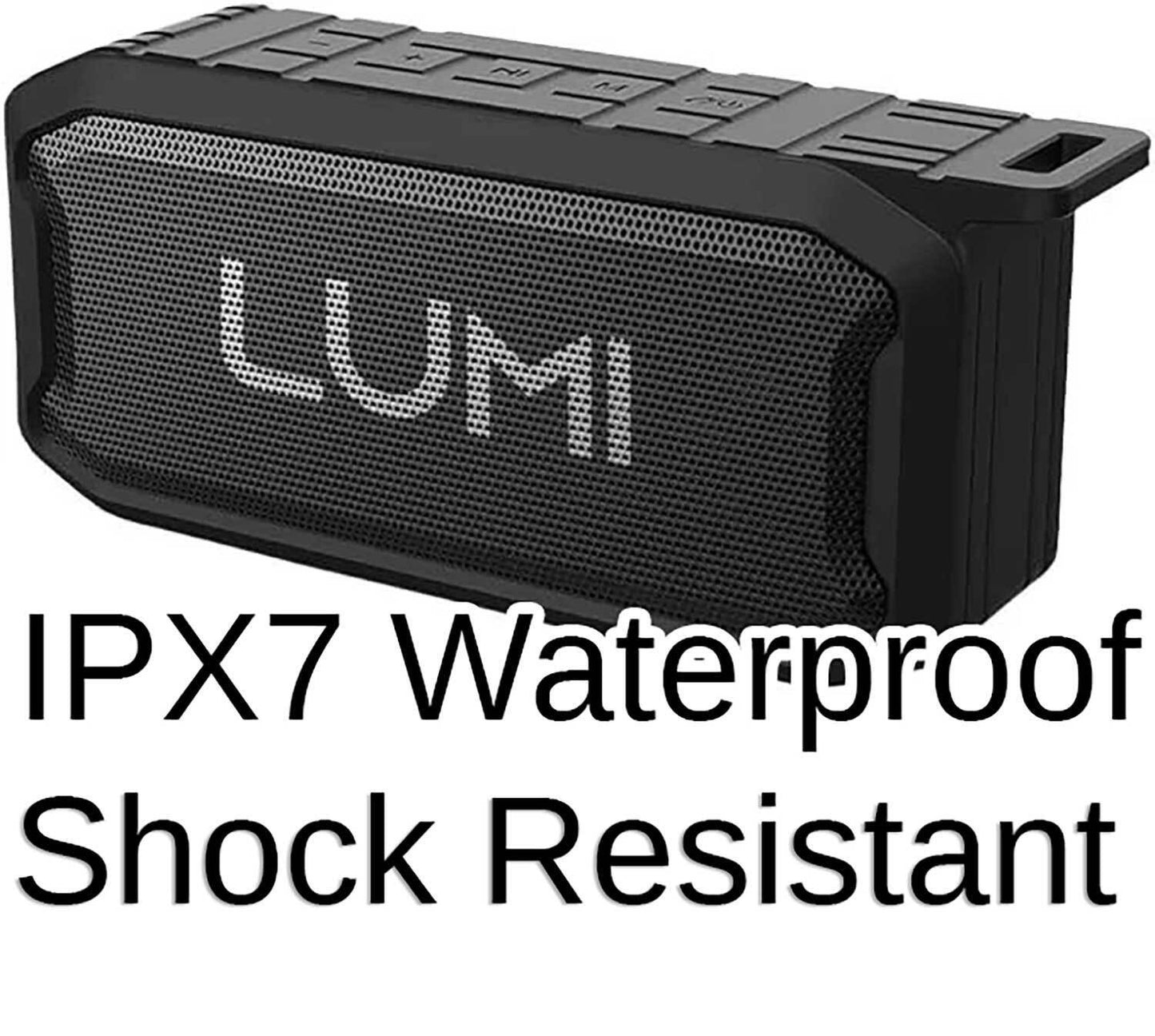 Waterproof Bluetooth Speaker 5 Watt Aux SD Slot USB Playback Lumi Wireless