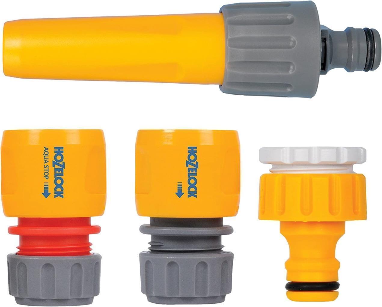 Hozelock 45m Wheeled Cart With 20m Hose Plus Fittings Connectors Gun Kit