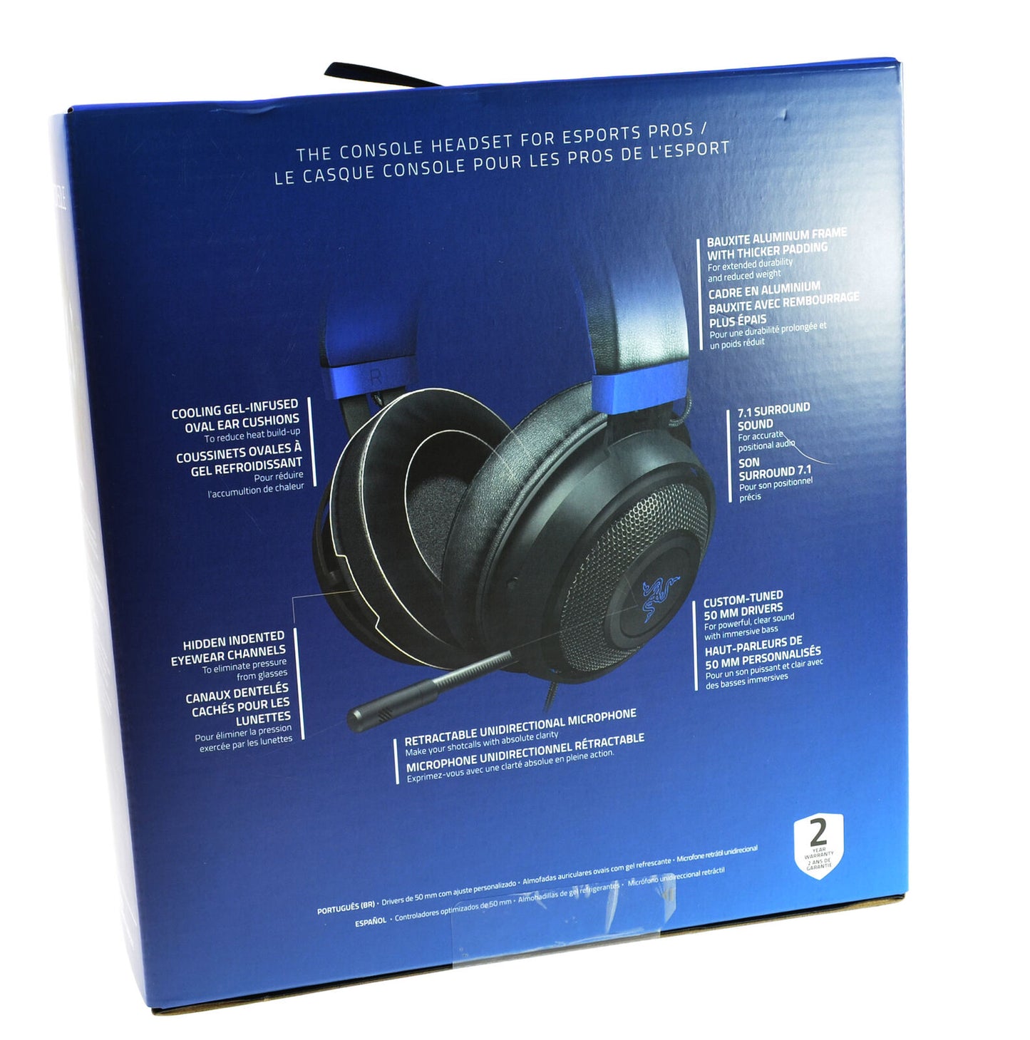 Razer Kraken for Console Gaming Headset PC XBox PS4 PS5 Switch Wired 7.1 Sound