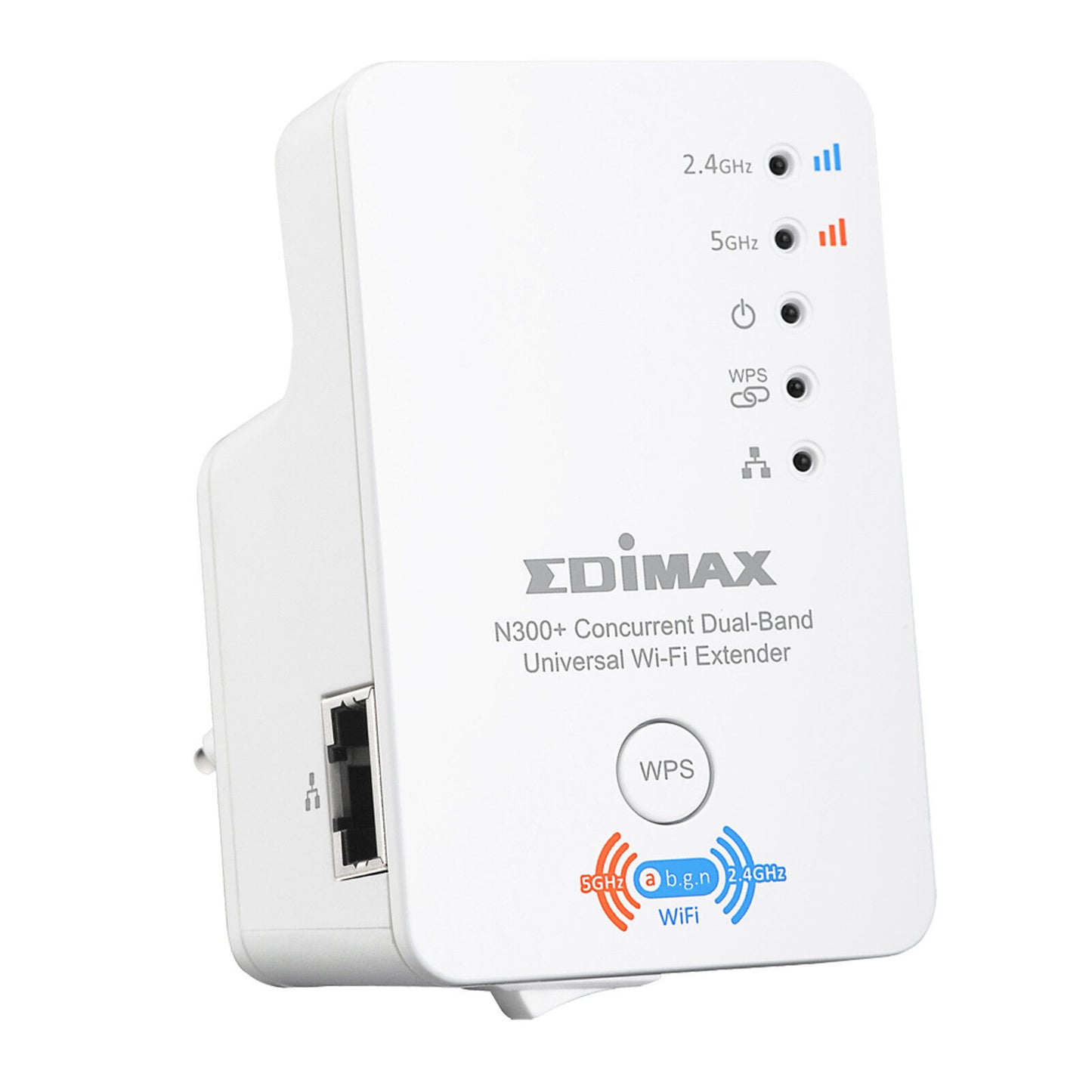 Edimax Dual Band 2.4Ghz 5Ghz Concurrent Wireless Extender Plug N300 EW-7238RPD