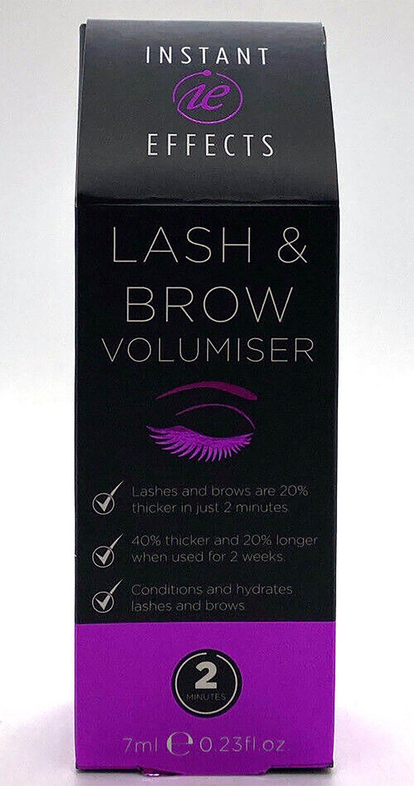 MIE Lash Brow Volumiser Instant Effects 7ml Short Thin Lashes Sparse Brows