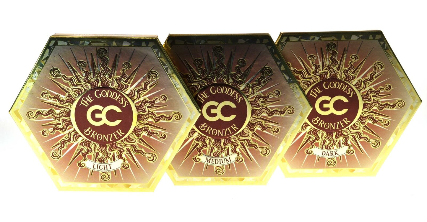 The Goddess Bronzer Gary Cockerill Light Medium Dark 15g Full Size 3 Shades