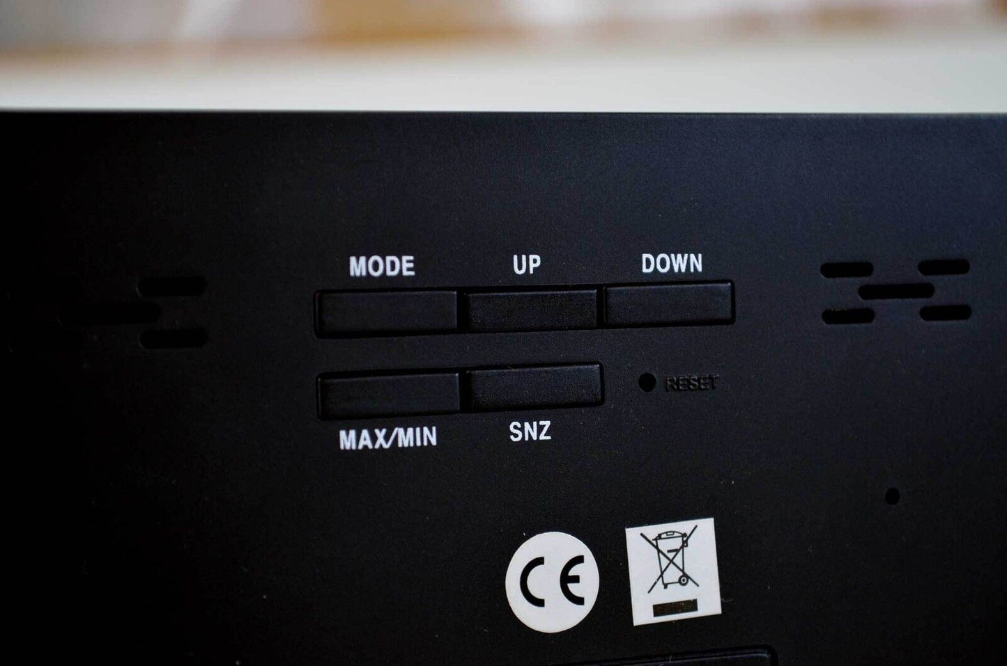 5 x Block Clock LCD Alarm Weather Information Back Lit Multifunction Black