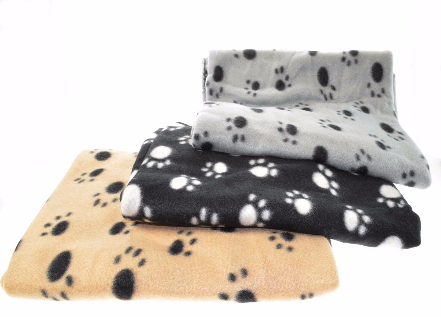 Metro Washable Fleece Medium Pet Blanket Paw Print 80cm x 120cm 3 Colours