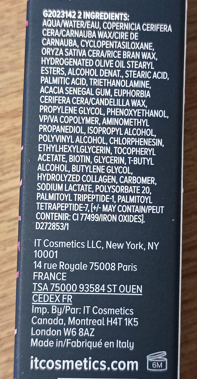 IT Cosmetics Superhero Elastic Stretch Volumizing Mascara Black Full Size 9ml