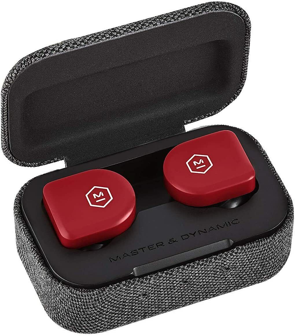 Master & Dynamic MW07 Go Fire Red True Wireless Earphones Headphones Sport