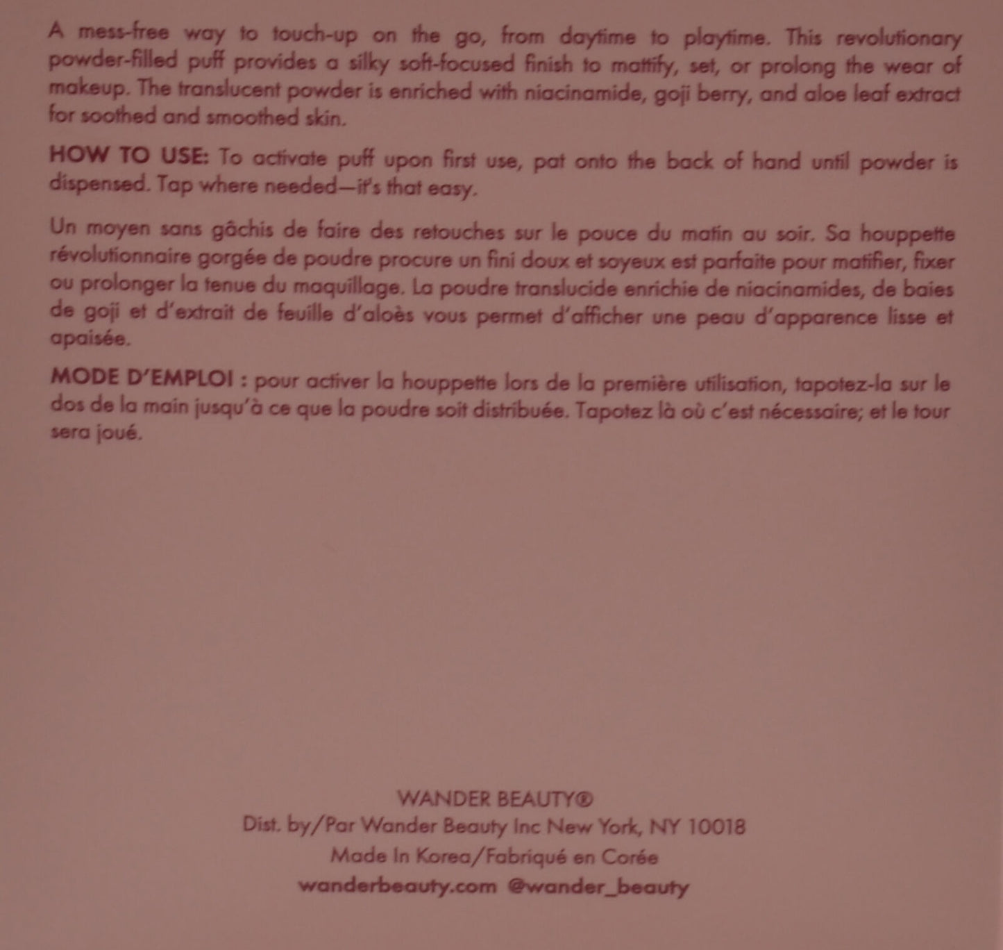 Wander Beauty Play All Day Translucent Powder