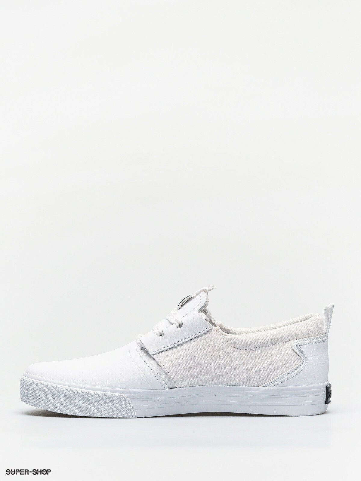 Supra Flow Mens White Green Low Top Skater Trainers Shoes Various Colours