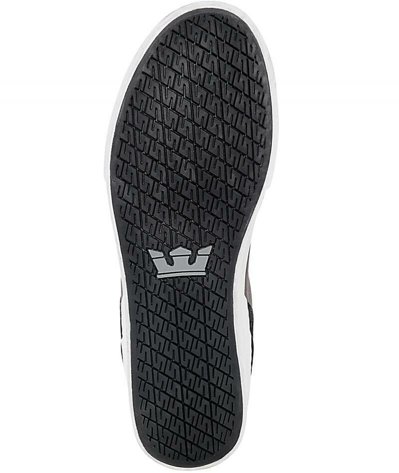 Supra Vaider Mid Top Skater White Grey Green Navy Black Mens Trainers Shoes