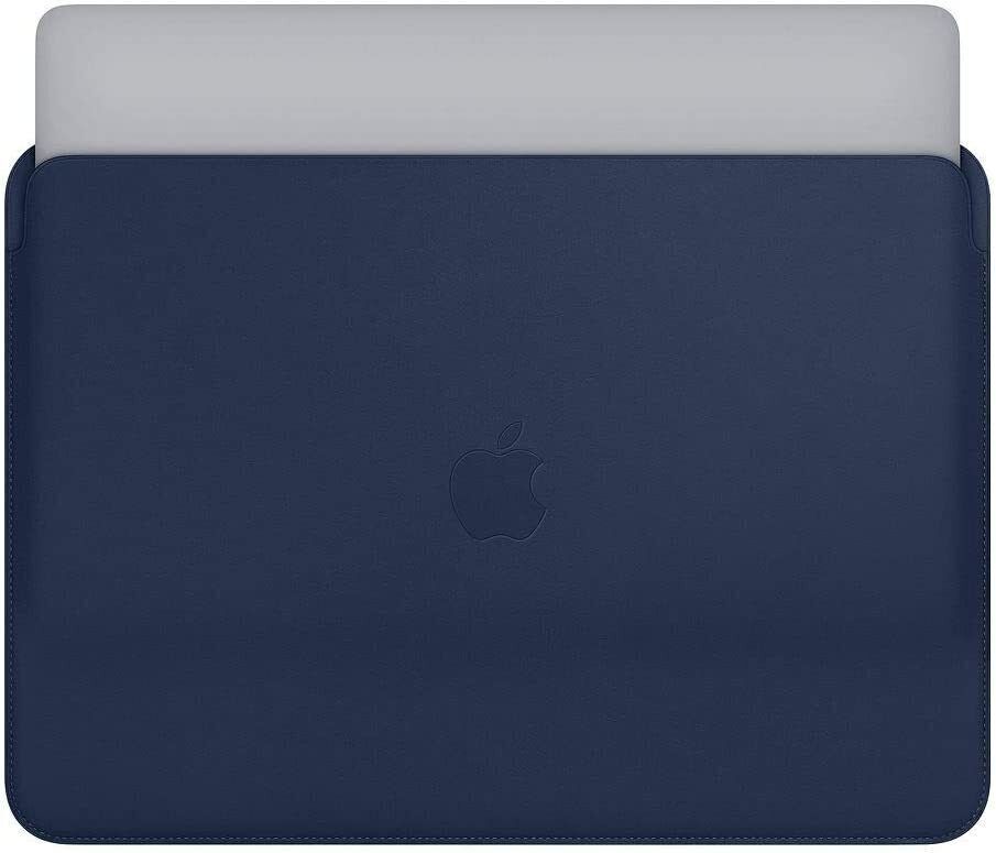 Macbook 12" Original Apple Leather Sleeve Case Bag Saddle Brown Midnight Blue