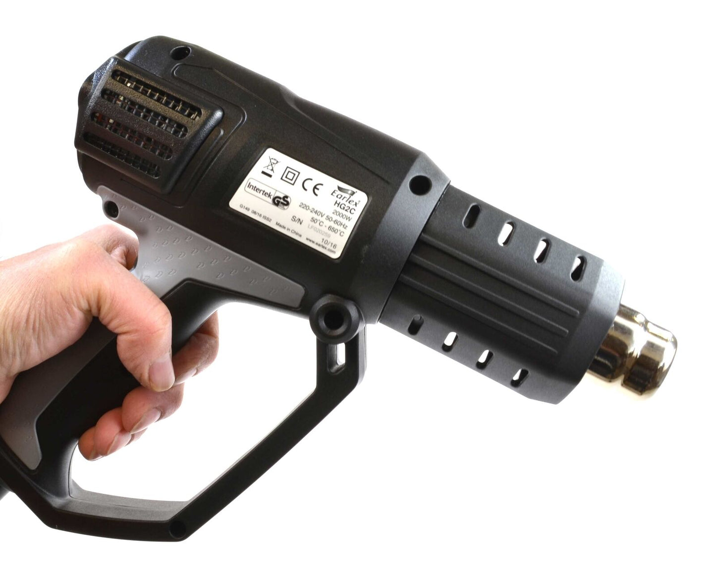 Heat Hot Air Gun Digital LCD Professional 50°-650° C 5 Speed 2000 Watt Earlex
