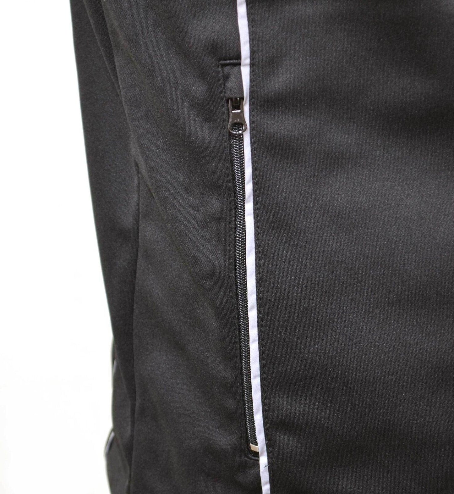 US Basic Cromwell Ladies Soft Shell Body Warmer Gilet Black Reflective Strips