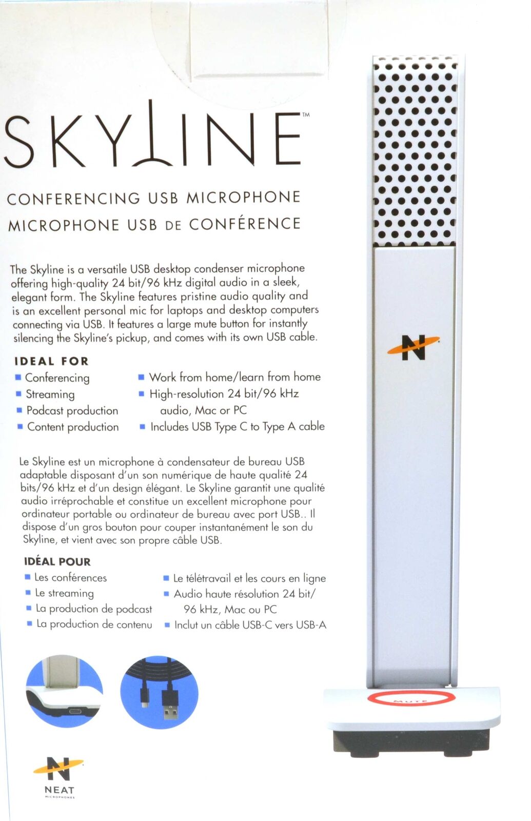 USB C Microphone Chat Video Vlogger Podcast Streaming Turtle Beach Neat Skyline