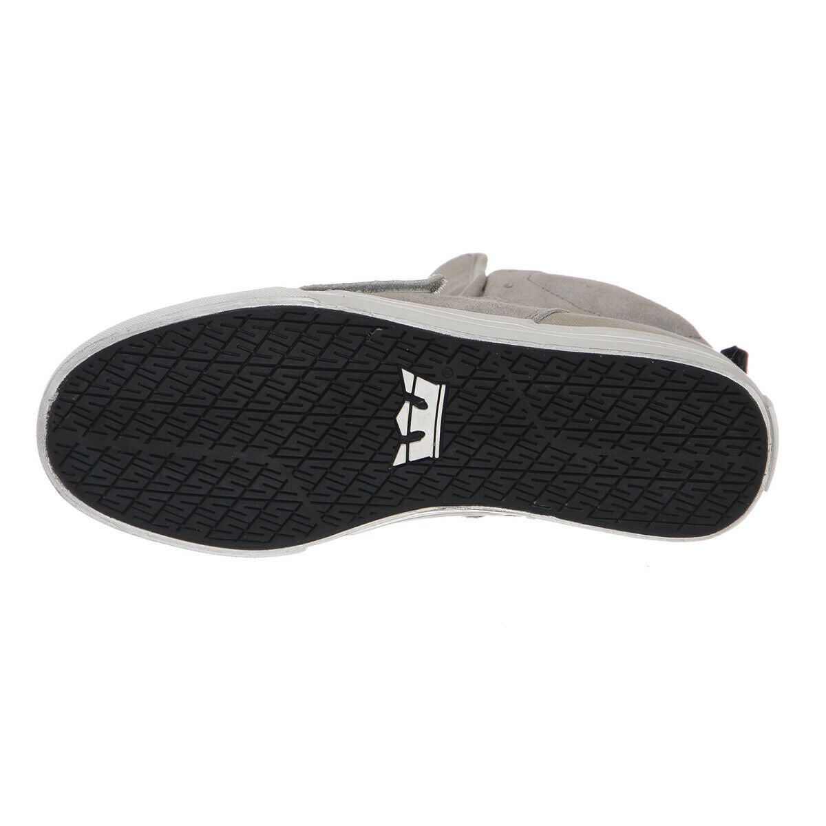 Supra Mens Rock Burgandy Gold White Light Grey High Top Suede Skater Trainers