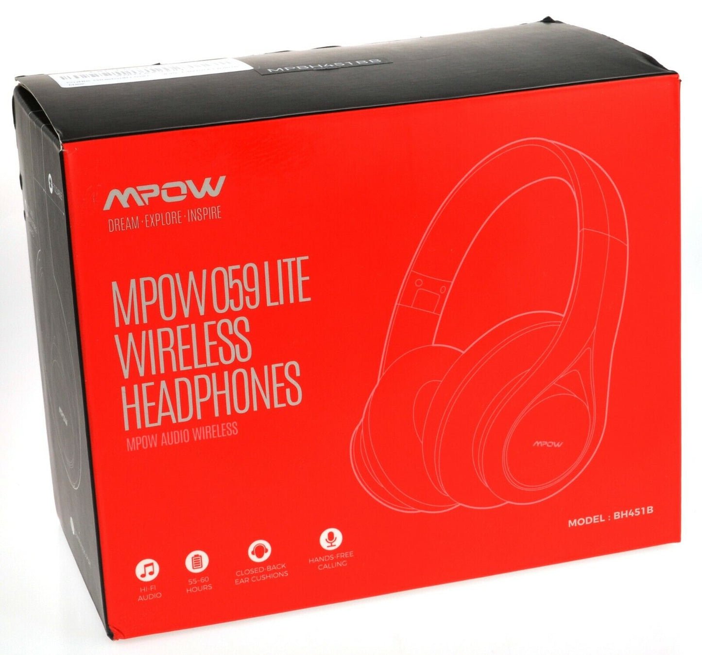 Wireless Bluetooth Headphones Light Compact Foldable MPow 059 Lite Google Siri