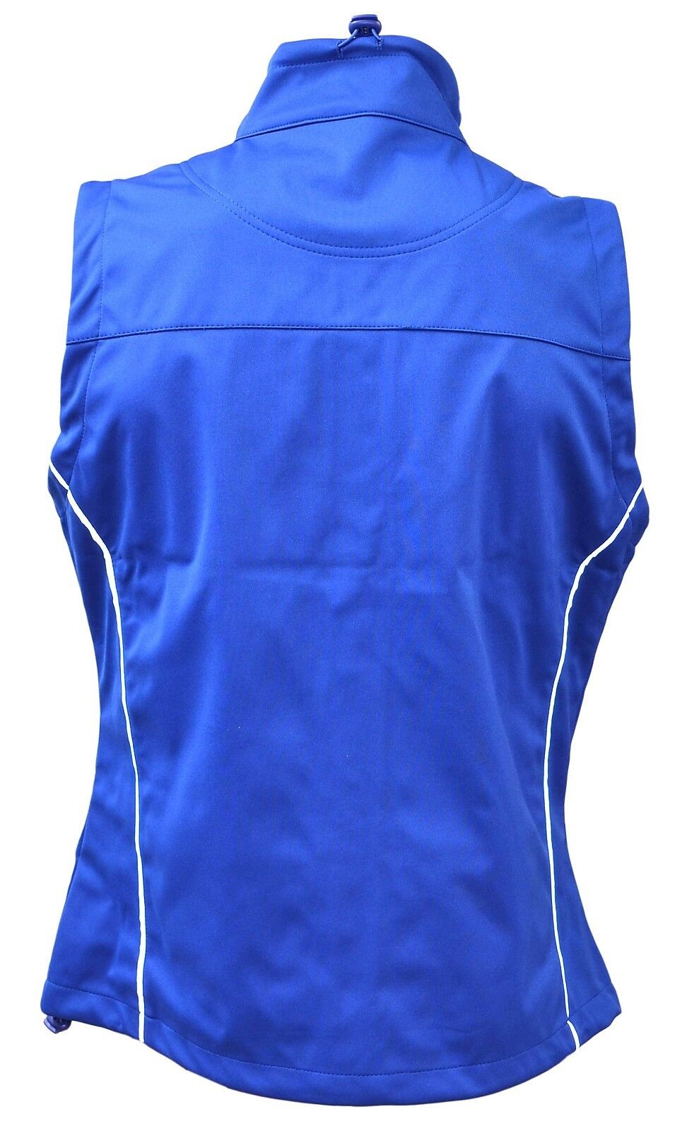 US Basic Cromwell Mens Soft Shell Body Warmer Gilet Blue Reflective Strips