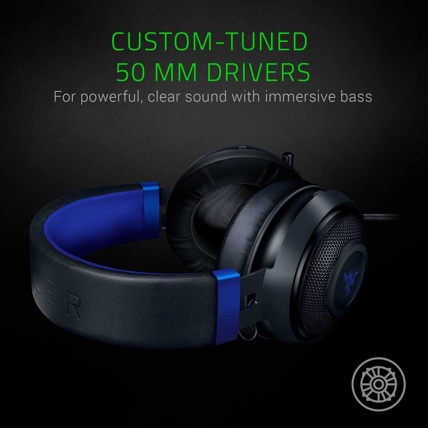 Razer Kraken for Console Gaming Headset PC XBox PS4 PS5 Switch Wired 7.1 Sound