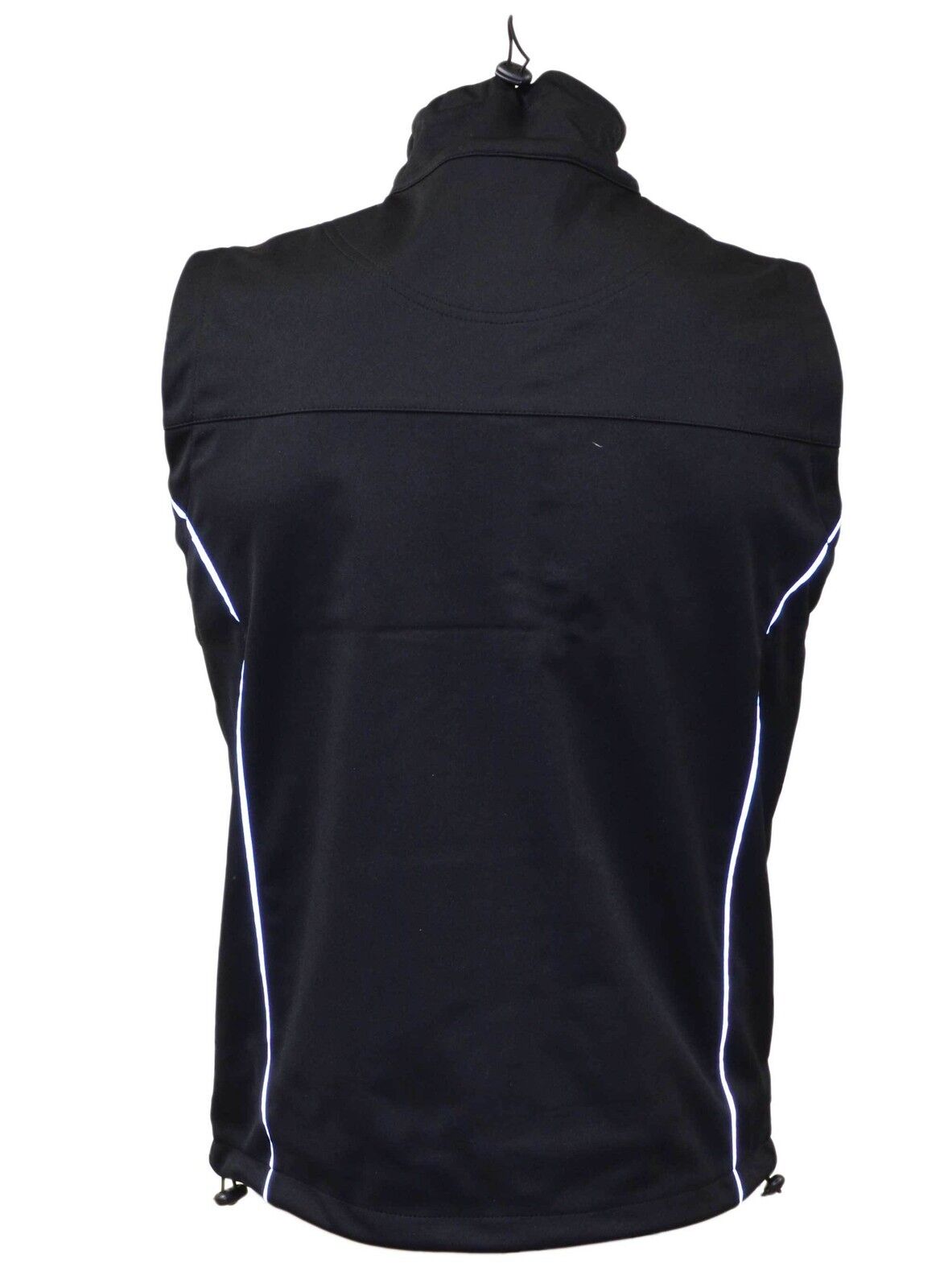 US Basic Cromwell Ladies Soft Shell Body Warmer Gilet Black Reflective Strips