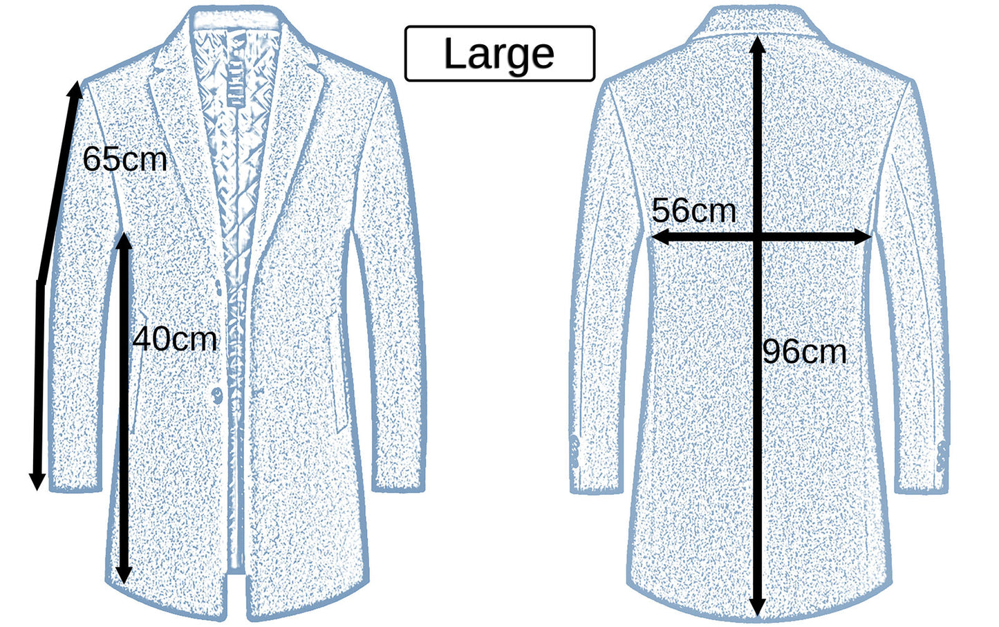 Mens Womens Grey Wool Overcoat Trench Coat Long Jacket Ex Chain Store Warm Cozy