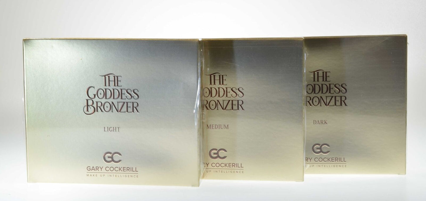 The Goddess Bronzer Gary Cockerill Light Medium Dark 15g Full Size 3 Shades