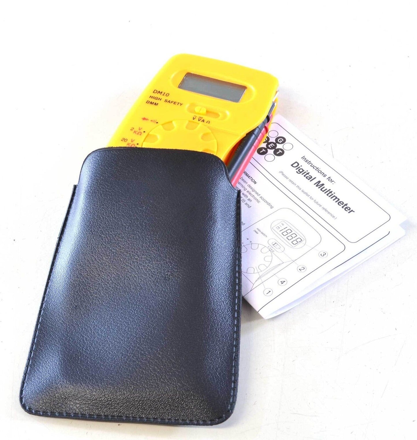 Schneider Rapitest Mini Multimeter Current Voltage Ohms Diode Test Pouch DM10