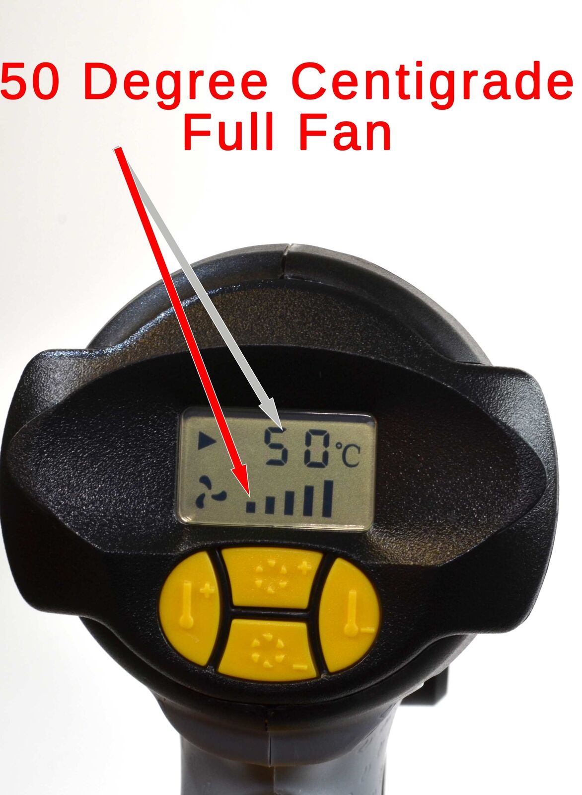 Heat Hot Air Gun Digital LCD Professional 50°-650° C 5 Speed 2000 Watt Earlex