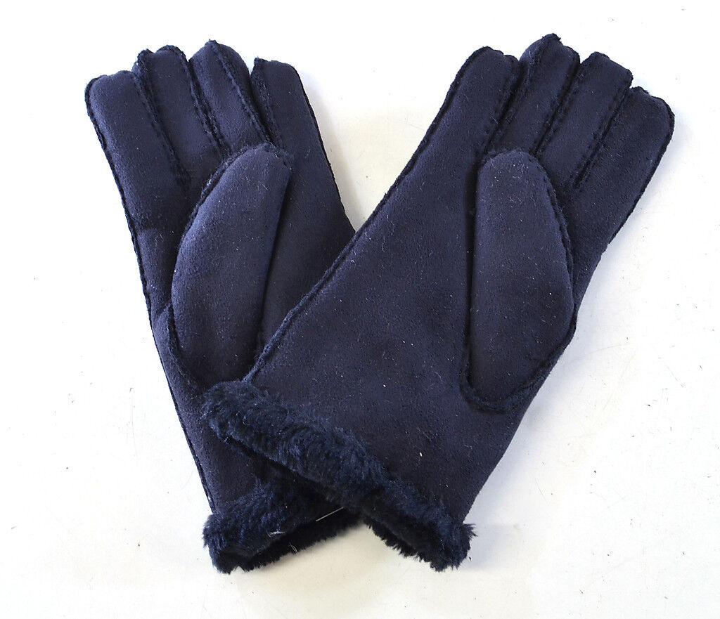 SUZETTE FAUX SHEEPSKIN SHEARLING FUR WOMENS GLOVES WARM SOFT COZY 5 COLOURS