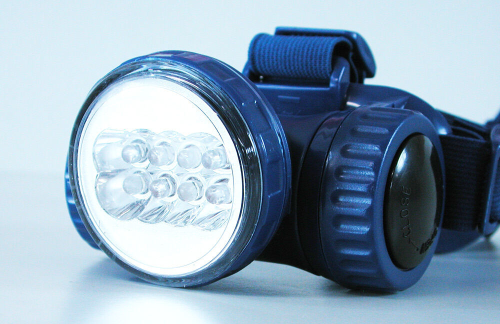 DRAPER EXPERT TWIN SETTING 8 LED HEADLAMP FULLY ADJUSTABLE BATTERY POWERED