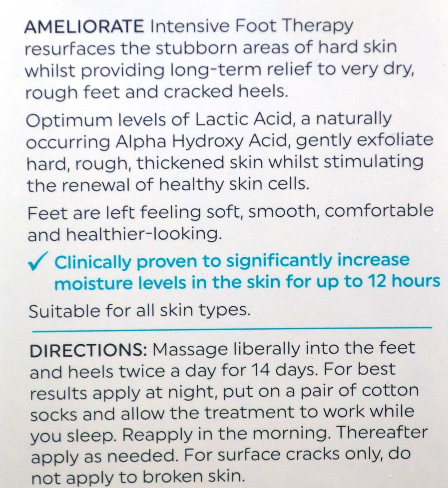 Ameliorate Intensive Foot Therapy 150ml Twin Pack