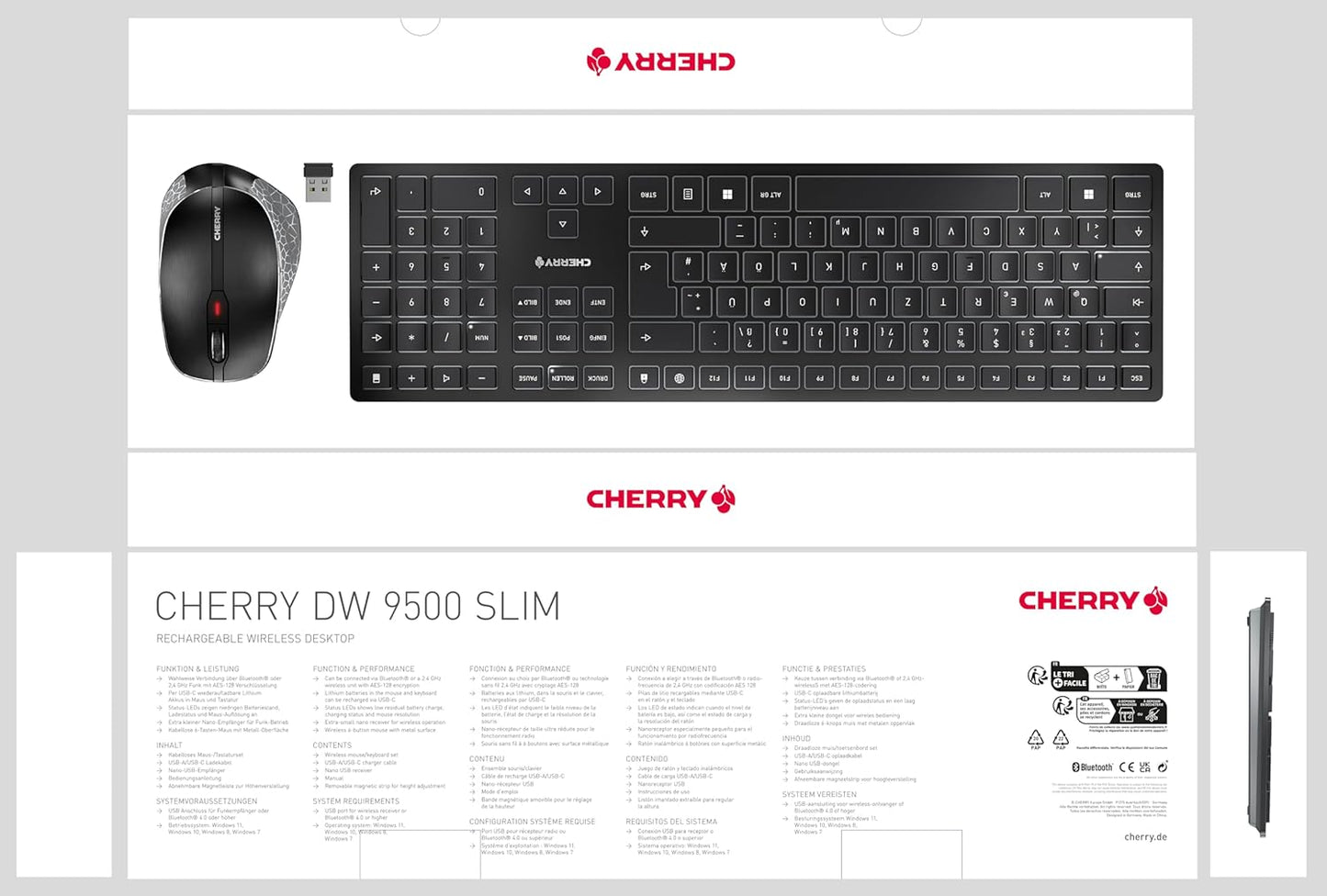Cherry Wireless Desktop Keyboard and Mouse DW9500