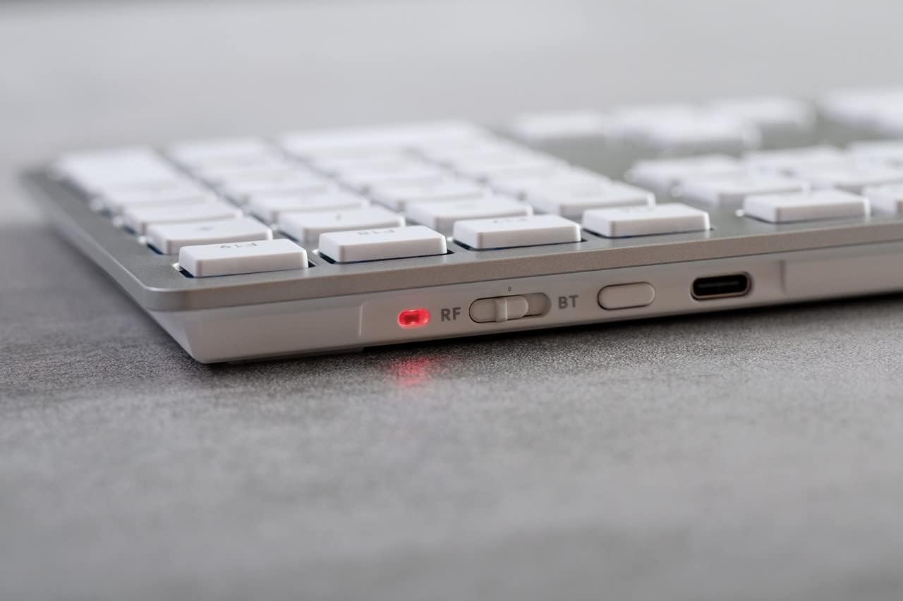 CHERRY KW 9100 SLIM For Mac Wireless Keyboard UK Layout Bluetooth Silver