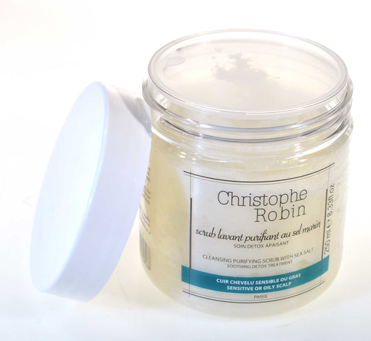 Christophe Robin Cleansing Purifying Sea Salt Scrub Shampoo 250ml Old Packaging