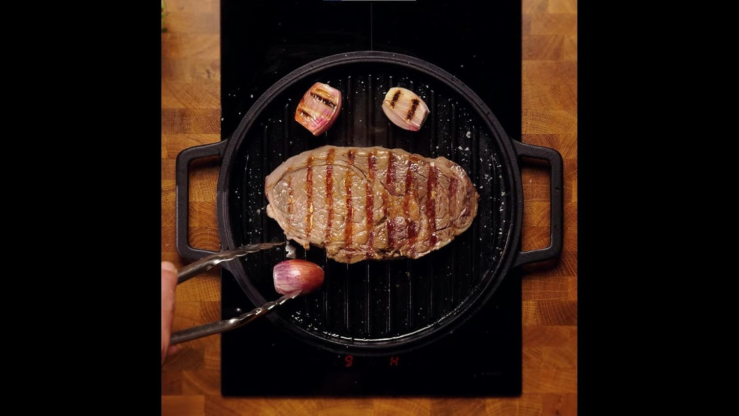 Crush Grind Cast Iron Casserole Pot Pizza Stone Grill Panini and More.....