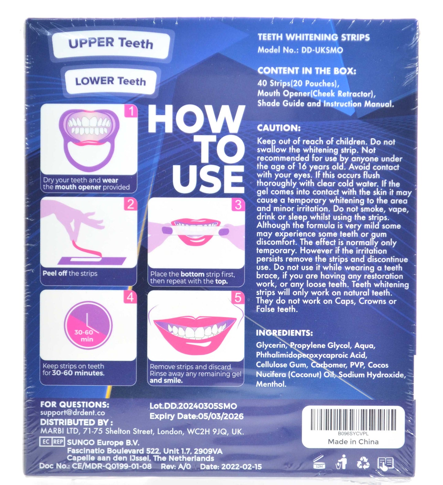 Teeth Whitening Strips by Dr Dent