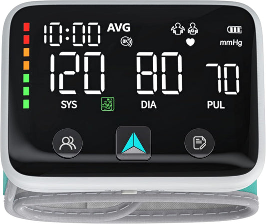 DSK WRS-35E Automatic Wrist Blood Pressure Monitor Large Display Voice Prompts