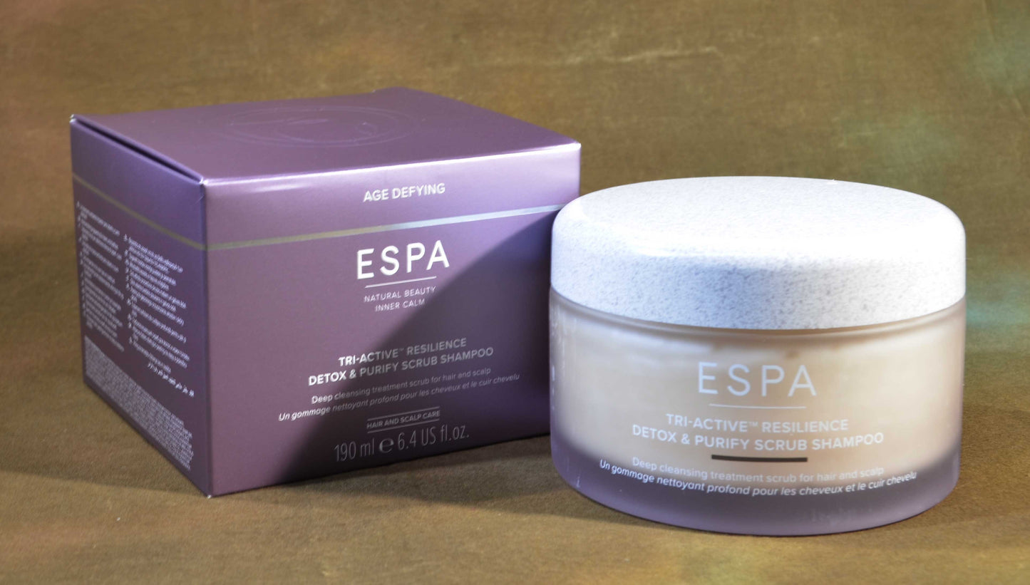 ESPA Tri-Active™ Resilience Detox Purify Scrub Shampoo Hair Scalp Cleanser 190ml