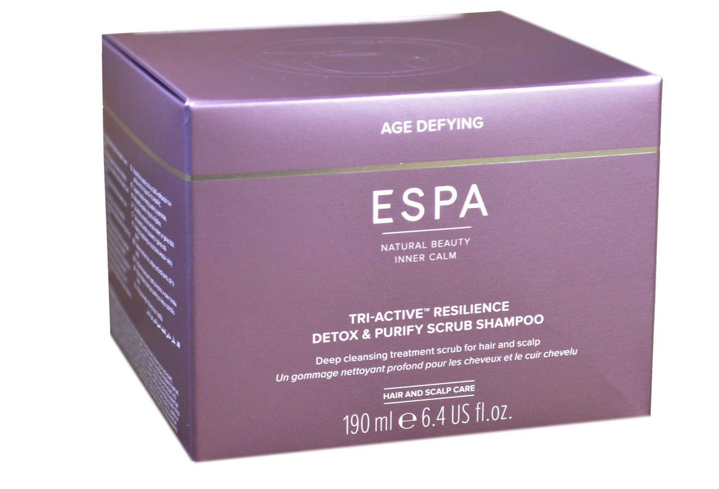 ESPA Tri-Active™ Resilience Detox Purify Scrub Shampoo Hair Scalp Cleanser 190ml