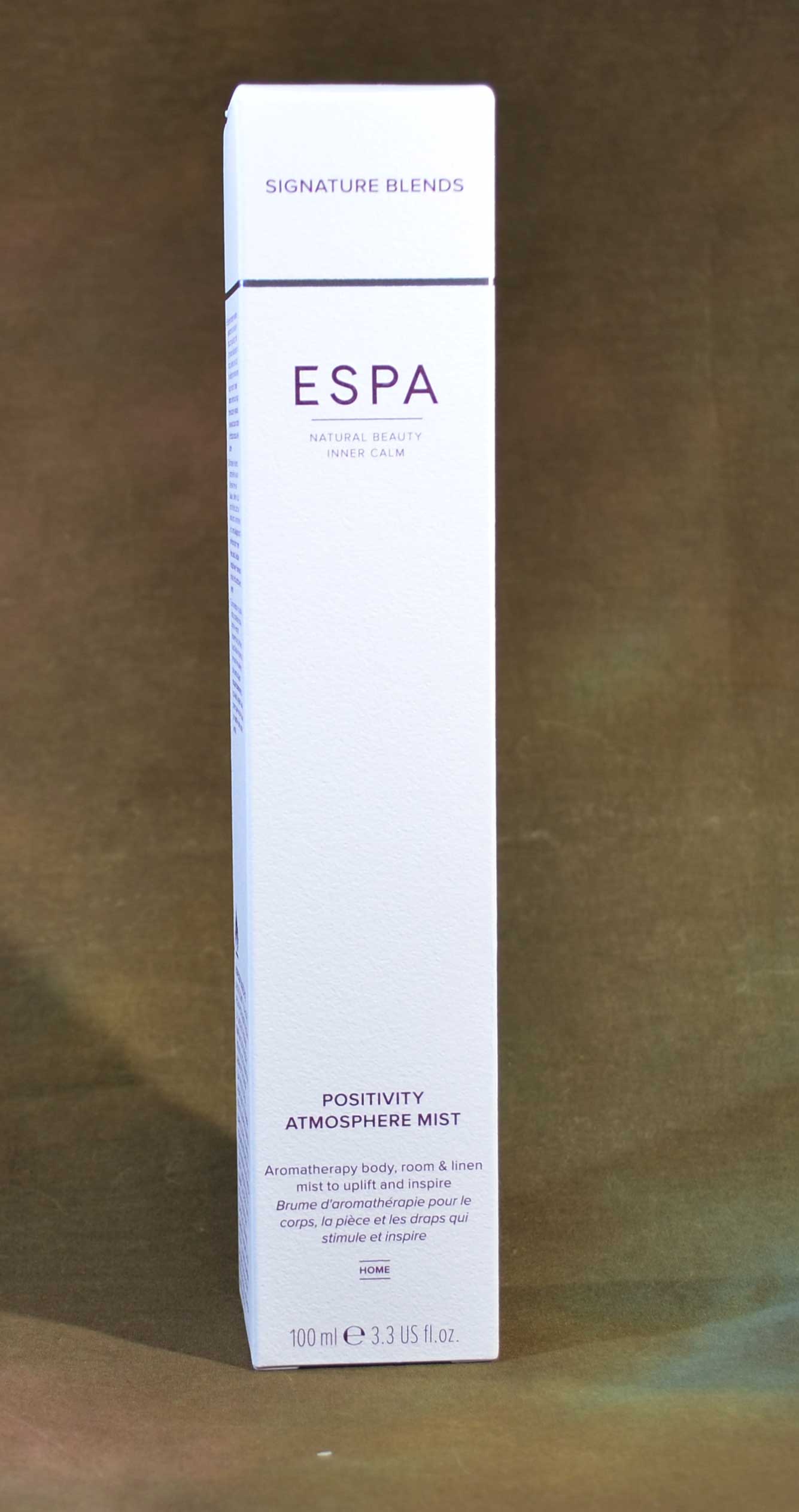 ESPA Positvity Atmosphere Mist Signature Blend Jasmine Bergamot Gardenia 100ml