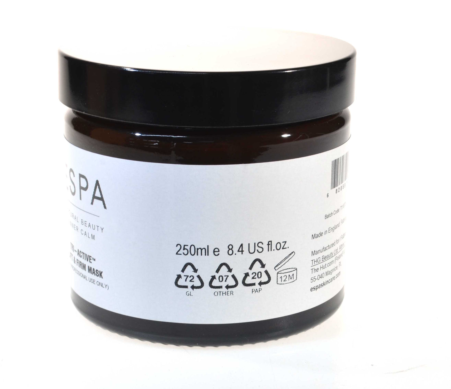 ESPA Tri Active Lift and Firm Mask Smooths and Tones 250ml Large Jar Sealed Box