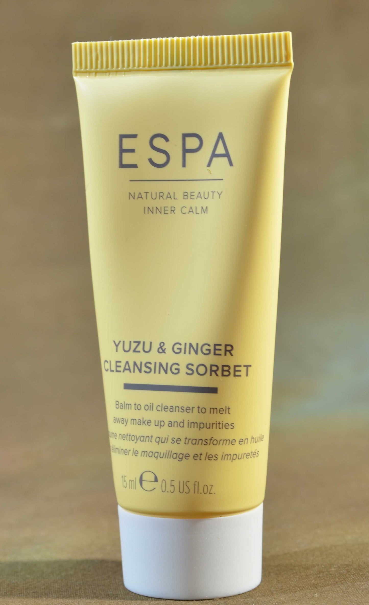 ESPA Natural Beauty Inner Calm Yuzu & Ginger Cleansing Sorbet Balm To Oil 75ml