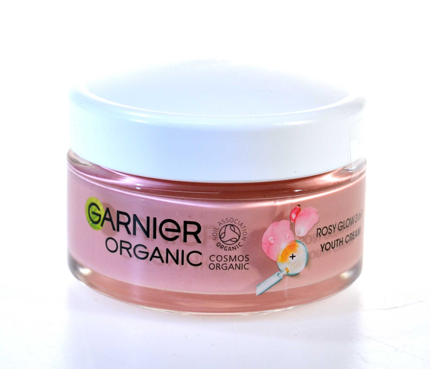 Garnier Organic Rosy Glow 3-in-1 Youth Cream 50ml Day Night Face Moisturiser
