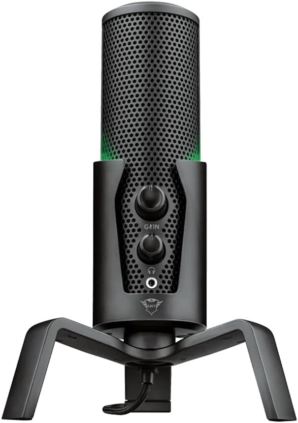 Trust GXT258 Fyru Metal 4 Mode Podcasting Gaming Streaming Microphone
