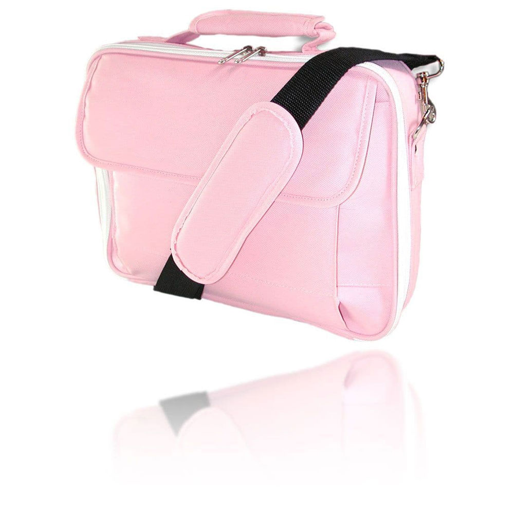 10"-11" Netbook Notebook Laptop Tablet iPad Case Bag Polyester Pastel Pink