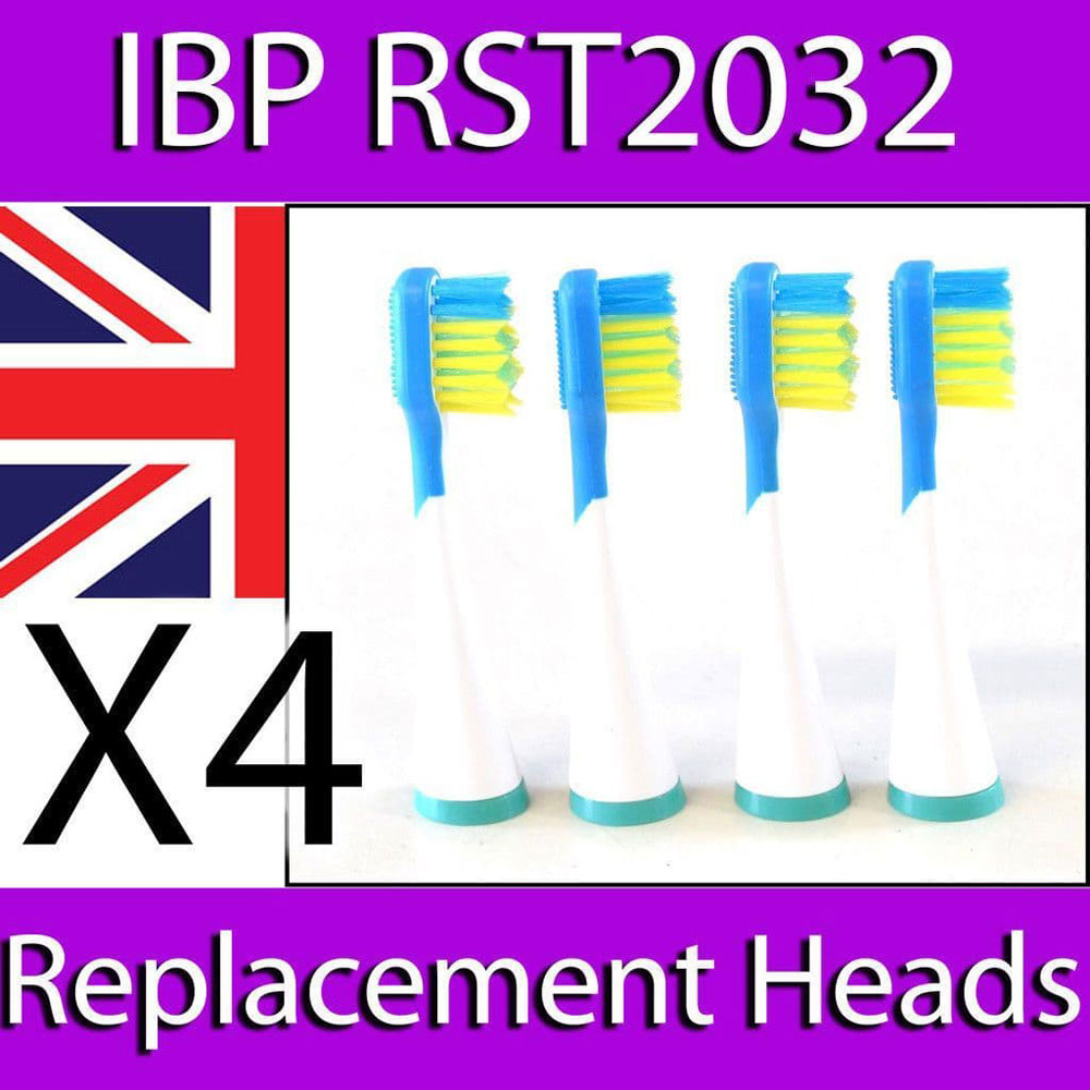 IBP REPLACEMENT TOOTHBRUSH HEADS FOR ULTRASONIC MODEL RST2032 x 4
