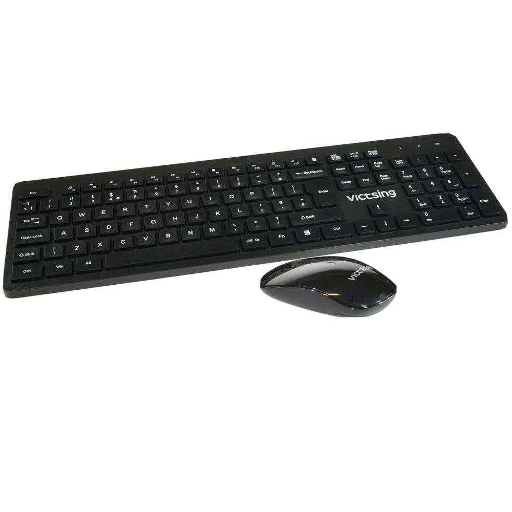 Victsing Waterdrop Wireless Keyboard & Mouse Desktop