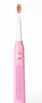 Electric Sonic Toothbrush Fairywill D7 Pink 5 Modes Travel Case  8 Heads